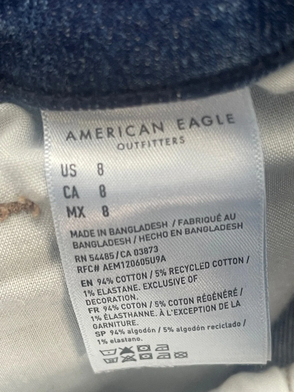 American Eagle outfitters curvy jean mom shorts 8 - Picture 6 of 8